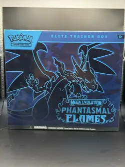 POKEMON TCG MEGA EVOLUTION PHANTASMAL FLAMES ETB ELITE TRAINER BOX SEALED - Image 1
