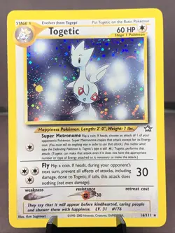 Pokemon TCG Togetic 16/111 Neo Genesis Holo Rare VTG WOTC 2000 NM - Image 1