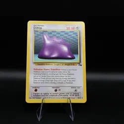 Pokemon Ditto 18/62 Fossil Regular Non-Holo Rare MP Condition - Image 1