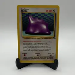 WOTC Pokemon TCG Ditto 18/62 Fossil Holo Rare Unlimited 1999 50HP Eng - Image 1