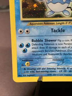 Pokemon TCG Azumarill 2/111 Neo Geneis Holo Rare VTG WOTC 2001 LP - Image 5