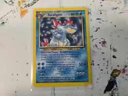 Pokemon TCG Feraligatr 4/111 Neo Genesis Holo Rare Unlimited WOTC English LP - Image 2