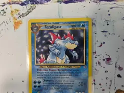 Pokemon TCG Feraligatr 4/111 Neo Genesis Holo Rare Unlimited WOTC English LP - Image 4