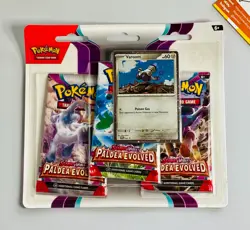 Pokemon 3 Pack Blister Scarlet & Violet Paldea Evolved PAL English Sealed - Image 1