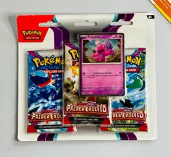 Pokemon 3 Pack Blister Scarlet & Violet Paldea Evolved PAL English Sealed - Image 1