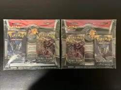 Pokemon TCG: Sword & Shield & Sun & Moon Booster Packs X2 with Charizard Pin NFS - Image 1