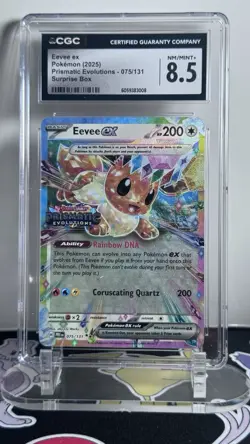 2025 Pokemon ENG - Prismatic Evolutions | Eevee ex #075 | STAMPED | CGC 8.5 - Image 1