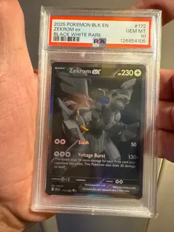Pokemon Zekrom ex 172/086Mint Black Bolt PSA 10 gem mint - Image 1