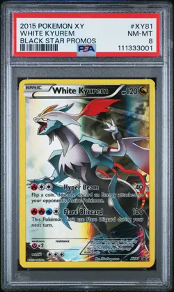 2015 POKEMON BLACK STAR PROMO WHITE KYUREM #XY81 PSA 8 NM #111333001 - Image 1