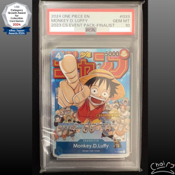 PSA 10 Luffy P-033 Championship 2023 Event Pack Finalist Ver ONE PIECE English - Image 1