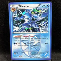 Glaceon Plasma Freeze 23/116 Cracked Ice Holo Rare Pokemon TCG - Image 1