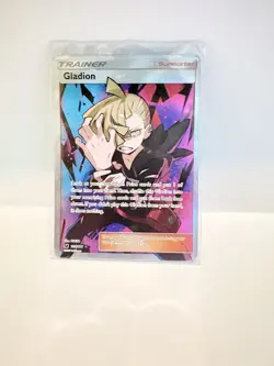Pokemon TCG Gladion Full Art Ultra Rare Holo Card Crimson Invasion - Image 1