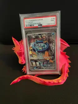 2024 POKEMON SCR EN-STELLAR CROWN ILLUSTRATION RARE #148 SQUIRTLE PSA 9 - Image 1