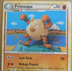 Primeape 22/95 Rare Non-Holo Unleashed Set Pokemon Card LP/MP - Image 2