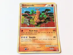 Pokemon Sudowoodo 9/95 HGSS Unleashed Rare Cosmos Holo Vintage TCG Card LP - Image 1