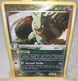 Vintage Pokemon Card Dark Tyranitar 020/109 Ex Team Rocket Returns Rare Stamped - Image 1