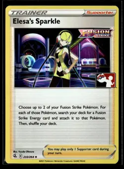 Elesa's Sparkle 233/264 Holo Prize Pack Series Cards NM EN-807 - Image 1