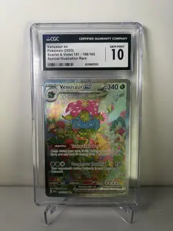 2023 Pokemon S&V 151 Venusaur ex Special Illustration Rare #198 CGC 10 Gem Mint - Image 1