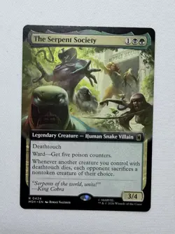 The Serpent Society 0424 Extended Art Marvel Super Heroes MTG NM - Image 1