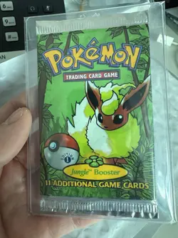 Box fresh - Flareon 1st Edition Pokemon Jungle Booster Pack Mint Base Set 1999 - Image 1