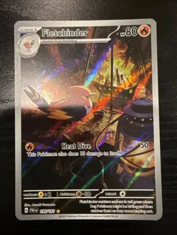 Pokemon Fletchinder 199/193 SV02: Paldea Evolved Illustration Rare NM - Image 1