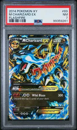 2014 Pokemon Xy Flashfire M Charizard EX #69 Flashfire PSA 7 - Image 1