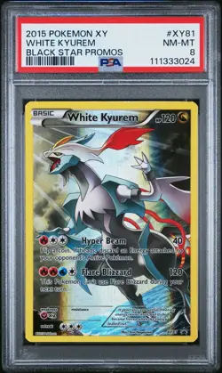 2015 POKEMON BLACK STAR PROMO WHITE KYUREM #XY81 PSA 8 NM #111333024 - Image 1