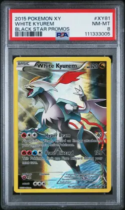 2015 POKEMON BLACK STAR PROMO WHITE KYUREM #XY81 PSA 8 NM #111333005 - Image 1