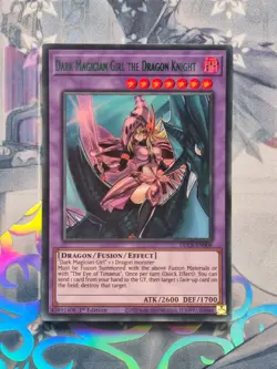 DLCS-EN006 Dark Magician Girl the Dragon Knight GREEN Ultra Rare 1stEd NM YuGiOh - Image 1