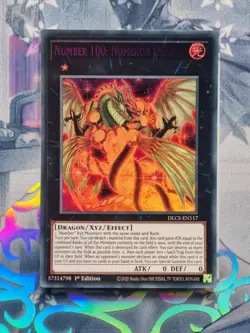 DLCS-EN117 Number 100: Numeron Dragon Ultra Rare 1st Edition NM YuGiOh TCG - Image 1