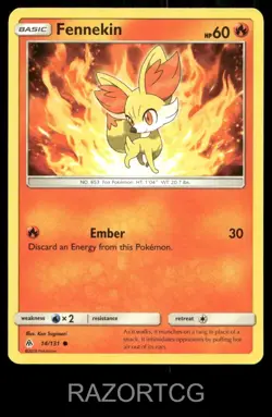 FENNEKIN 14/131 C FORBIDDEN LIGHT POKEMON NM/M - Image 1