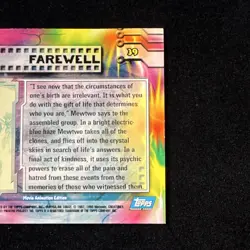 1st Printing Blue Logo - Farewell - Pokemon 1999 Topps Movie - #39 - LP - Image 5