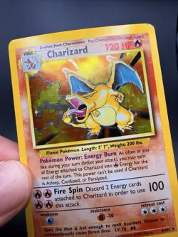 1999 Pokemon Charizard Holo Base Set 4/102 NM Unlimited Pokemon See Photos-e - Image 2