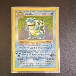Blastoise 2/102 Base Set Shadowless Holo Rare Stage 2 100 HP EN 1999 - Image 1