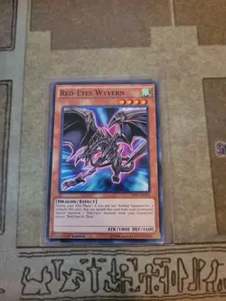 YUGIOH RED-EYES WYVERN SR02-EN010 COMMON 1ST ED NM - Image 1