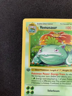 Pokemon Venusaur Base Set Shadowless 1st Edition Holo Rare #15/102 - Image 5