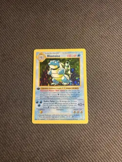Pokemon TCG Blastoise 2/102 1st Edition Base Set Shadowless Holo Rare MP/MP- - Image 3