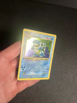 Pokemon TCG Blastoise 2/102 1st Edition Base Set Shadowless Holo Rare MP/MP- - Image 4