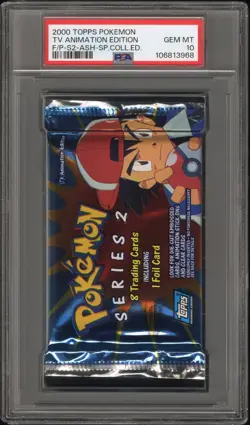 PSA 10 - TOPPS TV Animation Edition Series 2 (Ash) Foil Pack - Pokemon - Image 1