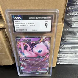 Pokemon TCG Mew ex 076/190 Sv4a Shiny Treasure ex CGC 9 Holo JP - Image 1