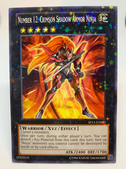 YUGIOH Number 12: Crimson Shadow Armor Ninja SP13-EN030 Starfoil 1st ED - VLP - Image 1