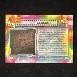 1st Printing Blue Logo - Legends - Pokemon 1999 Topps Movie - #1 - LP - Image 3