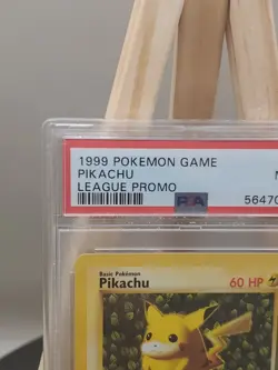 1999 Pokemon Game Pikachu League Black Star Promo #1 PSA 9 MINT WOTC - Image 2