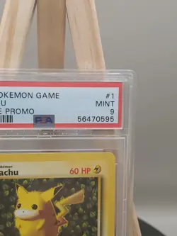 1999 Pokemon Game Pikachu League Black Star Promo #1 PSA 9 MINT WOTC - Image 3