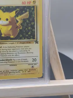 1999 Pokemon Game Pikachu League Black Star Promo #1 PSA 9 MINT WOTC - Image 4