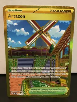 Artazon 229/197 Pokemon Obsidian Flames Secret Rare Holo Gold - Image 1