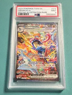 Greninja ex Sv06 Twilight Masquerade EN 214/167 SIR Holo PSA 9 - Image 1