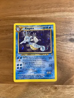 Pokemon TCG Kingdra Neo Genesis 8 Holo Unlimited Holo Rare - Image 1