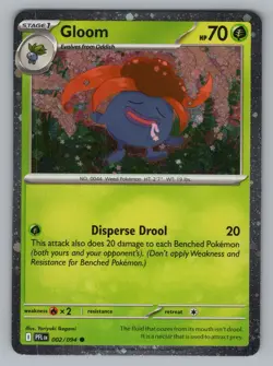GLOOM 002/094 C PHANTASMAL FLAMES POKEMON NM PFL 2025 (Cosmos Holo) - Image 1