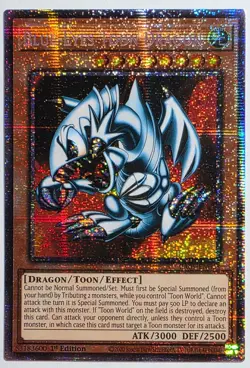 Yugioh Blue-Eyes Toon Dragon RA05-EN003 Starlight Rare 1st Edition - Image 1